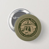 Ranger Rick | Ranger Rick Khaki Logo Ronde Button 5,7 Cm (Voorkant /achterkant)