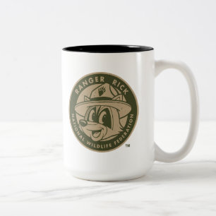 Ranger Rick Ranger Rick Khaki Logo Tweekleurige Koffiemok