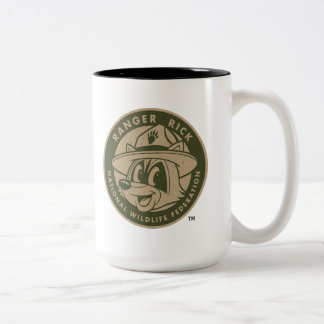 Ranger Rick | Ranger Rick Khaki Logo Tweekleurige Koffiemok