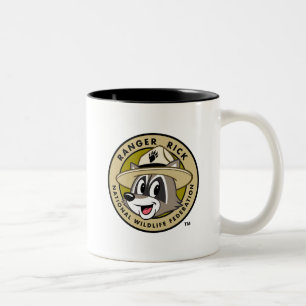Ranger Rick   Ranger Rick Logo Tweekleurige Koffiemok