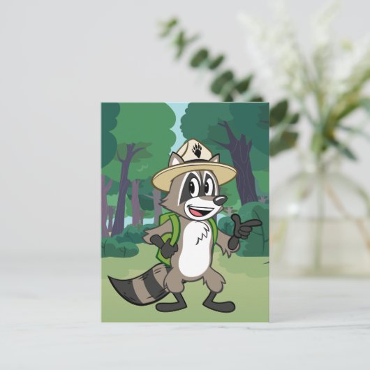 Ranger Rick | Ranger Rick Pointing Briefkaart (Staand voorkant)