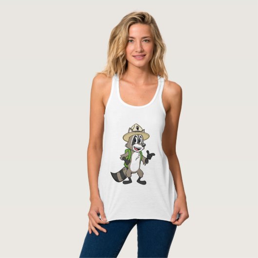 Ranger Rick | Ranger Rick Pointing Tanktop (Volledige Voorkant)
