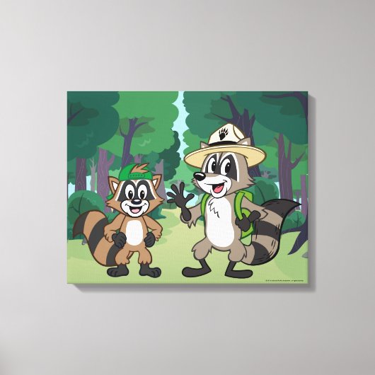 Ranger Rick | Ranger Rick & Ricky Canvas Afdruk (Voorkant)