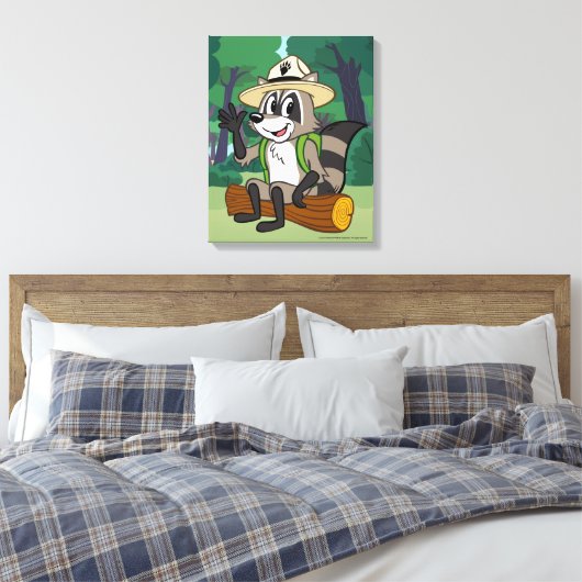 Ranger Rick | Ranger Rick Sitting Canvas Afdruk (Insitu (Slaapkamer))