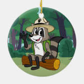 Ranger Rick | Ranger Rick Sitting Keramisch Ornament (Achterkant)