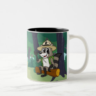 Ranger Rick   Ranger Rick Sitting Tweekleurige Koffiemok
