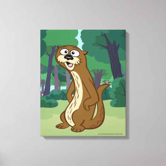 Ranger Rick | Reggie Otter Canvas Afdruk (Voorkant)