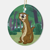 Ranger Rick | Reggie Otter Keramisch Ornament (Links)