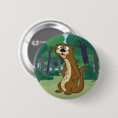 Ranger Rick | Reggie Otter Ronde Button 5,7 Cm (Voorkant /achterkant)