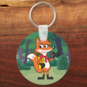 Ranger Rick | Scarlett Fox Waving Sleutelhanger (Voorkant)