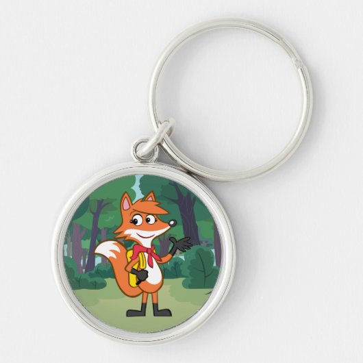 Ranger Rick | Scarlett Fox Waving Sleutelhanger (Voorkant)