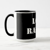 Ranger solitaire Black 15 oz Ringer Mug (Gauche)