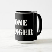 Ranger solitaire Black 15 oz Ringer Mug (Devant droit)