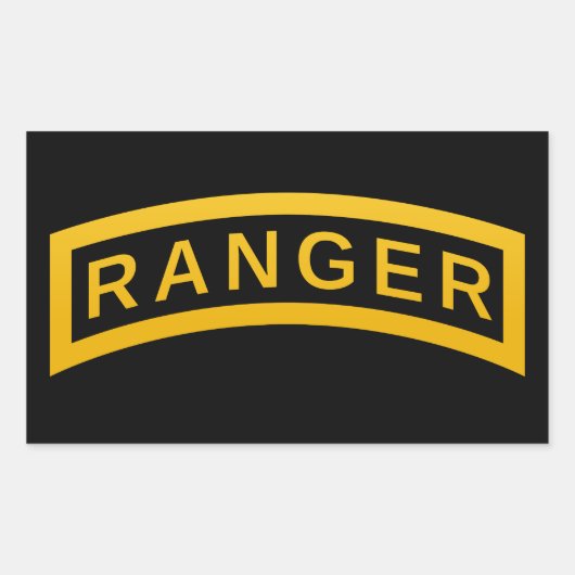 Ranger Tab Rechthoekige Sticker (Voorkant)