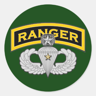 Ranger tabblad & Master Jump vleugels - Combat Ronde Sticker