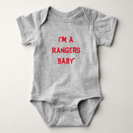 Rangers Baby One Piece Grey Romper