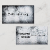 Rangez les Cartes de visite [noirs] (Devant / Derrière)