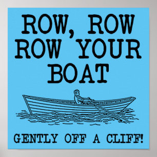 Rangez Votre Bateau Au Large D'Une Cliff Poster Sy