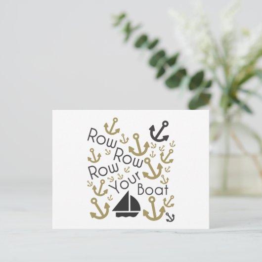 Rangez votre carte postale Boat Black & Gold (Debout devant)