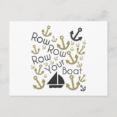 Rangez votre carte postale Boat Black & Gold (Devant)