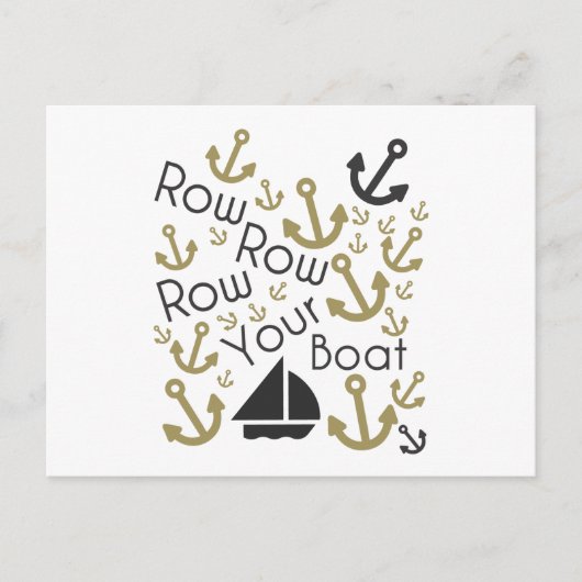 Rangez votre carte postale Boat Black & Gold (Devant)