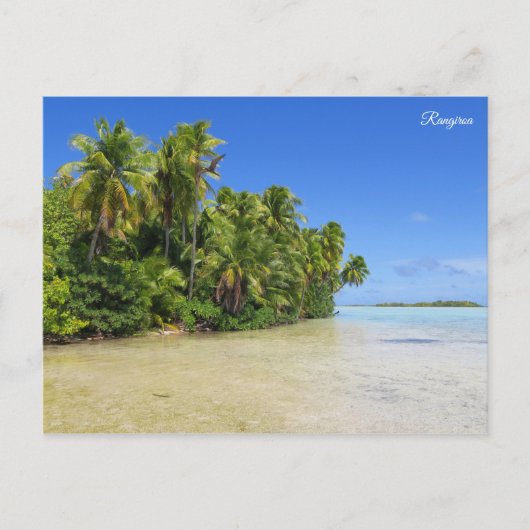 Rangiroa Blue Lagoon Briefkaart (Voorkant)