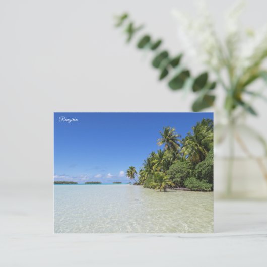 Rangiroa Blue Lagoon Briefkaart (Staand voorkant)