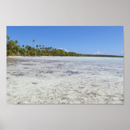 Rangiroa Blue Lagoon Poster (Voorkant)