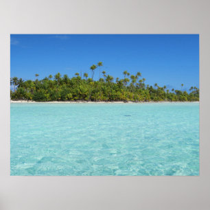 Rangiroa tropisch eiland poster