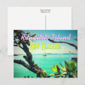 Rangitoto Island, Nieuw-Zeeland briefkaart (Voorkant / Achterkant)