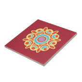 Rangoli-ontwerp Tegeltje (Zijkant)