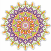 Rangoli-sticker Sticker (Voorkant)