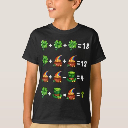Rangorde van de werkzaamheden Quiz Funny Wiskunde T-shirt (Voorkant)