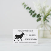 Rangorde van vette rundvlees visitekaartje (Staand voorkant)