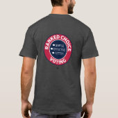 Rangzegel bij stemming t-shirt (Achterkant)