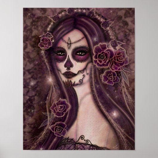 Ranita Day of the dead poster print par Renee (Devant)