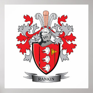 Rankin Family Crest Coat. Poster