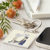 Rant Cartoon AcrylSleutelhanger Sleutelhanger (Voorkant Rechts)