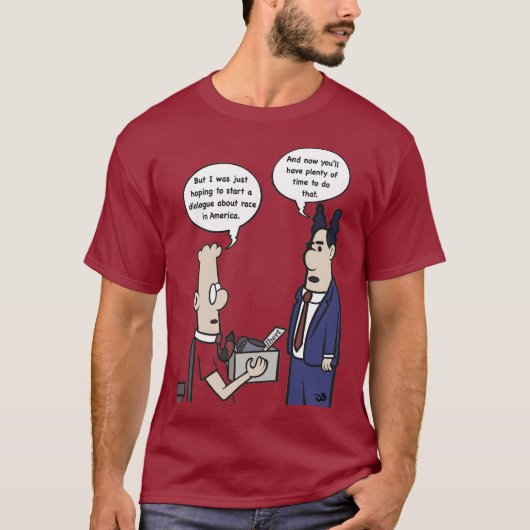 Rant Cartoon Mannen Shirt (Voorkant)