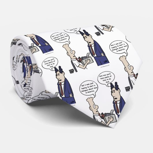 Rant Cartoon Stropdas (Opgerold)