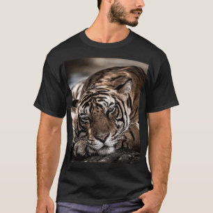 Ranthambore tijger: close-up fijne kunst. t-shirt