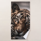 ranthambore Wilde tijger Fine art afbeelding portr Badhanddoek (Badhanddoek)