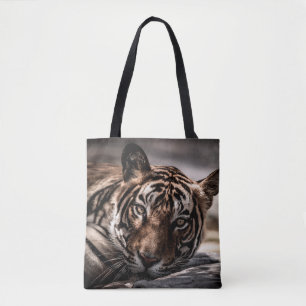 ranthambore Wilde tijger Fine art afbeelding portr Draagtas