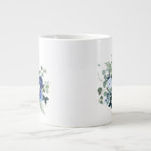 Ranunculus Anemone Hydrangea Roos Witte achtergron Extra Grote Beker (Voorkant)