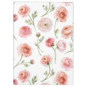 Ranunculus bloempatroonontwerp klembord (Achterkant)