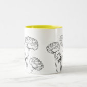 Ranunculus Fleur Dessin Gardener Mug (Centre)