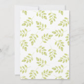 Ranunculus & Lace Peach Bruidsdouche uitnodigingen (Achterkant)