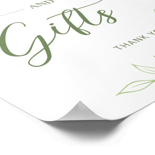 Ranunculus Line Art Gifts & Kaarten Sign Poster (Hoek)