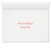 Ranunculus Mint Floral Spring Carte de remerciemen (Intérieur Horizontal (Bas))