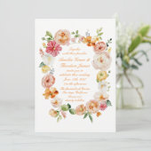 Ranunculus Summer Garden Wedding Invitation (Debout devant)